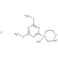3945-69-5 4-(4,6-Dimethoxy-1,3,5-triazin-2-yl)-4-methyl morpholinium chloride chemical structure