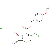 113479-65-5 7-AMINO-3-CHLOROMETHYL-3-CEPHEM-4-CARBOXYLIC ACID P-METHOXYBENZYL ESTER,HYDROCHLORIDE chemical structure