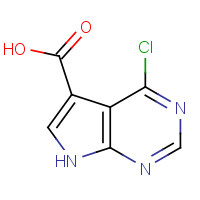 186519-92-6 4-chloro-7H-pyrrolo[2,3-d]pyrimidine-5-carboxylic acid chemical structure