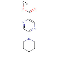 1017603-80-3 METHYL 5-(1-PIPERIDINYL)-2-PYRAZINECARBOXYLATE chemical structure