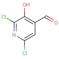 185423-26-1 2,6-DICHLORO-3-HYDROXYPYRIDINE-4-CARBOXALDEHYDE chemical structure