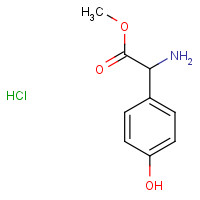 57591-61-4 (R)-Amino-(4-hydroxyphenyl)acetic acid methyl ester hydrochloride chemical structure