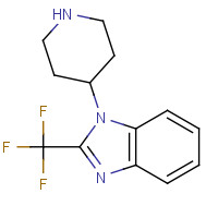 742076-06-8 1-(4-PIPERIDINYL)-2-(TRIFLUOROMETHYL)-1H-BENZIMIDAZOLE chemical structure