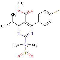 289042-11-1 Methyl 4-(4-fluorophenyl)-6-isopropyl-2-[(N-methyl-N-methylsulfonyl)amino]pyrimidine-5-carboxylate chemical structure