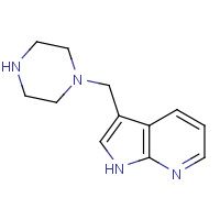 625386-57-4 1H-Pyrrolo[2,3-b]pyridine,3-(1-piperazinylmethyl)- chemical structure