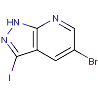 875781-18-3 5-bromo-3-iodo-1H-pyrazolo[3,4-b]pyridine chemical structure