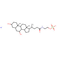 1180-95-6 Taurodeoxycholic acid sodium salt chemical structure