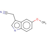 2436-17-1 5-Methoxyindole-3-acetonitrile chemical structure