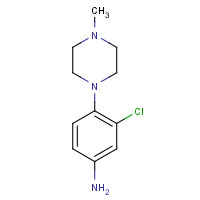 16154-72-6 3-CHLORO-4-(4-METHYLPIPERAZIN-1-YL)ANILINE chemical structure