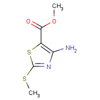 60093-05-2 4-Amino-2-methylthio-thiazole-5-carboxylic acid methyl ester chemical structure