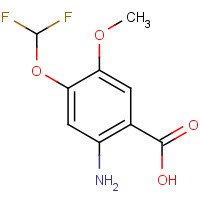 923145-68-0 2-Amino-4-(difluoromethoxy)-5-methoxybenzoic acid chemical structure