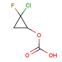 137081-42-6 2-Chloro-2-fluoro-cyclopropanecarbonic acid chemical structure