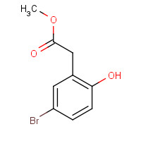 220801-66-1 Methyl 2-(5-bromo-2-hydroxyphenyl)acetate chemical structure