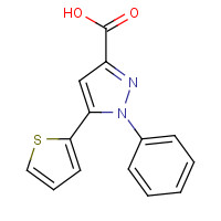 220192-02-9 1-Phenyl-5-(2-thienyl)-1H-pyrazole-3-carboxylic acid chemical structure