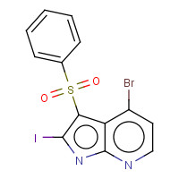 889939-26-8 4-Bromo-2-iodo-1-benzensulfonyl-7-azaindole chemical structure