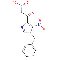 69195-97-7 2-Nitro-1-[5-nitro-1-(phenylmethyl)-1H-imidazol-4-yl]ethanone chemical structure