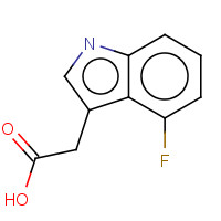89434-03-7 4-Fluoro-3-indoleacetic acid chemical structure