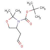 153053-19-1 (R)-Tert-butyl 2,2-dimethyl-4-(2-oxoethyl)oxazolidine-3-carboxylate chemical structure