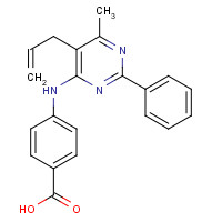 300837-31-4 4-[(5-Allyl-6-methyl-2-phenyl-4-pyrimidinyl)amino]benzoic acid chemical structure