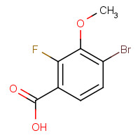 194804-92-7 4-Bromo-2-fluoro-3-methoxy-benzoic acid chemical structure