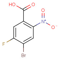 355423-16-4 4-Bromo-5-fluoro-2-nitrobenzoic acid chemical structure