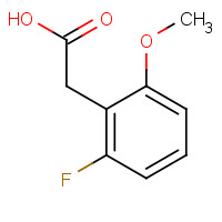 500912-19-6 2-Fluoro-6-methoxyphenylacetic acid chemical structure