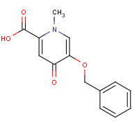119736-19-5 1,4-dihydro-1-methyl-4-oxo-5-(phenylmethoxy)-2-Pyridinecarboxylic acid chemical structure