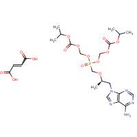 202138-50-9 Tenofovir disoproxil fumarate chemical structure