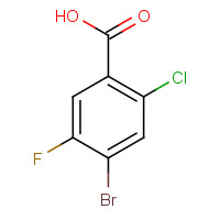 177480-81-8 4-bromo-2-chloro-5-fluorobenzoic acid chemical structure