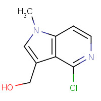 97989-54-3 (4-Chloro-1-methyl-1H-pyrrolo[3,2-c]pyridin-3-yl)methanol chemical structure
