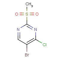 79091-24-0 5-Bromo-4-chloro-2-(methylsulfonyl)pyrimidine chemical structure