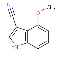 889942-79-4 4-Methoxy-1H-indole-3-carbonitrile chemical structure