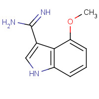 889944-24-5 4-Methoxy-1H-indole-3-carboxamidine chemical structure