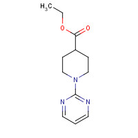 111247-60-0 1-Pyrimidin-2-yl-piperidine-4-carboxylic acid ethyl ester chemical structure