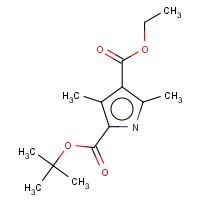 86770-31-2 3,5-Dimethyl-1H-pyrrole-2,4-dicarboxylic acid 2-tert-butyl ester 4-ethyl ester chemical structure