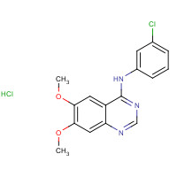 170449-18-0 6,7-Dimethoxy-4-[N-(3-chlorophenyl)amino]quinazoline hydrochloride chemical structure