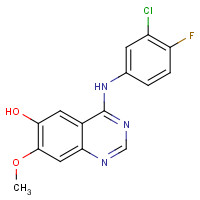 184475-71-6 4-(3-Chloro-4-fluorophenylamino)-7-methoxyquinazolin-6-ol chemical structure