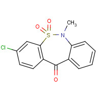 26638-53-9 3-Chloro-6-methyl-dibenzo[c,f][1,2]thiazepin-11(6H)-one 5,5-dioxide chemical structure