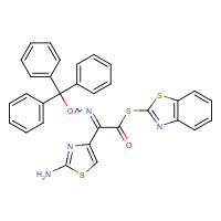 143183-03-3 (Benzothiazol-2-yl)-(Z)-2-trityloxyimino-2-(2-aminothiazole-4-yl)-thioacetate chemical structure