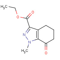 802541-13-5 1H-Indazole-3-carboxylicacid,4,5,6,7-tetrahydro-1-methyl-7-oxo-,ethylester(9CI) chemical structure