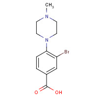 1131622-55-3 3-bromo-4-(4-methylpiperazin-1-yl)benzoic acid chemical structure