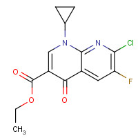 96568-07-9 Ethyl 1-Cyclopropyl-7-chloro-6-fluoro-1,4-dihydro-4-oxo-1,8-naphthylridine carboxylate chemical structure