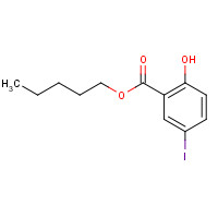 15125-91-4 pentyl 2-hydroxy-5-iodobenzoate chemical structure