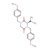 205517-34-6 (R)-N,N'-Bis(p-methoxybenzyl)-3-isopropyl-piperazine-2,5-dione chemical structure