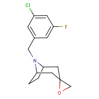 1184917-32-5 8-[(3-chloro-5-fluorophenyl)methyl]spiro[8-azabicyclo[3.2.1]octane-3,2'-oxirane] chemical structure