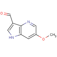 1190323-05-7 6-methoxy-1H-pyrrolo[3,2-b]pyridine-3-carbaldehyde chemical structure
