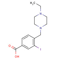 1131614-98-6 4-((4-ethylpiperazin-1-yl)methyl)-3-iodobenzoic acid chemical structure