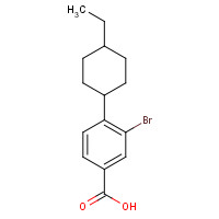1131622-57-5 3-bromo-4-(4-ethylcyclohexyl)benzoic acid chemical structure
