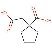 62953-73-5 1-(carboxymethyl)cyclopentanecarboxylic acid chemical structure