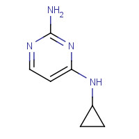 1150618-11-3 N4-cyclopropylpyrimidine-2,4-diamine chemical structure